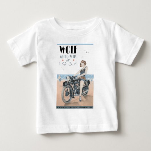 Wolf Motorycli Baby T-Shirt (Voorkant)