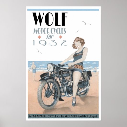 Wolf Motorycli Poster (Voorkant)