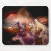 Wolf Mountain Art Mousepad Muismat (Voorkant)