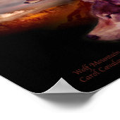 Wolf Mountain Art Poster/Print Poster (Hoek)