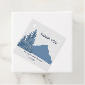 Wolf Mountain Forest Boy Dank je Bedankjes Labels (In situ)