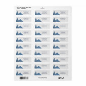 Wolf Mountain Forest Boy Return-adres Etiket (Full Sheet)