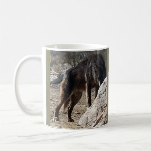 Wolf Mountain Sanctuary Wacipi Coffee Mok (Links)