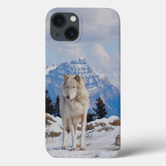 Wolf & Mountain Wolf-Lover Wildlife Art Case-Mate iPhone Case (Achterkant)
