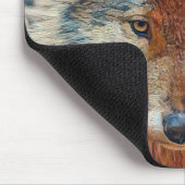 Wolf Mouse mat Muismat (Hoek)