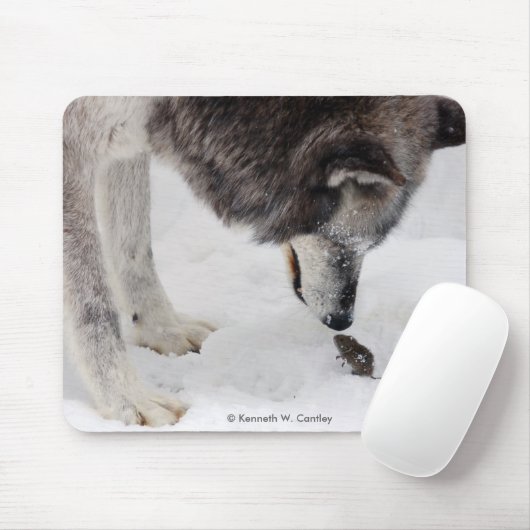 Wolf & Mouse Mousepad Muismat (Met muis)