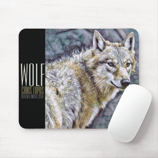 Wolf [Mouse pad] Muismat (Met muis)