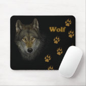 Wolf mousepad muismat (Met muis)