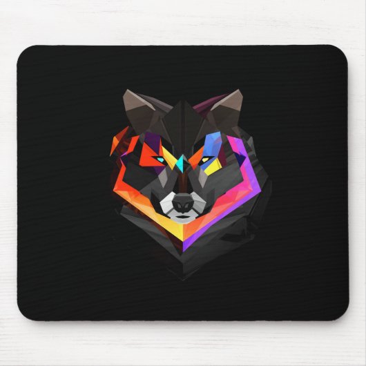Wolf Mousepad Muismat (Voorkant)