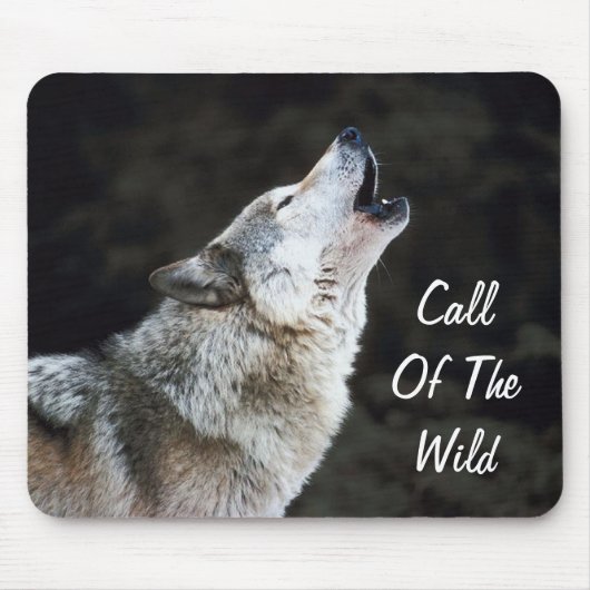 Wolf Mousepad Muismat (Voorkant)