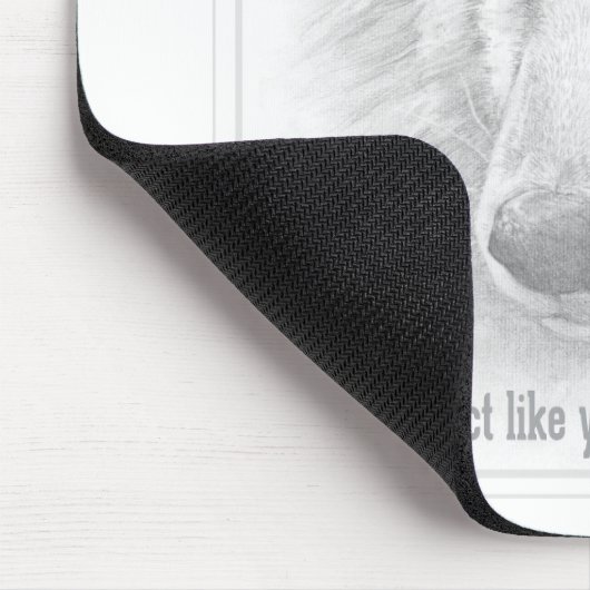 Wolf mousepad muismat (Hoek)