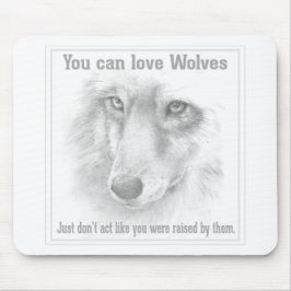 Wolf mousepad muismat