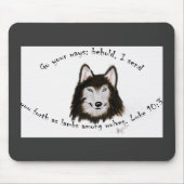 Wolf Mousepad religieus Muismat (Voorkant)