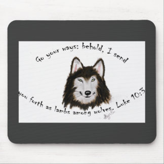 Wolf Mousepad religieus Muismat