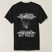 Wolf My Scars vertellen een verhaal dat ze zich he T-shirt (Design voorkant)