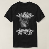 Wolf My Scars vertellen een verhaal dat ze zich he T-shirt (Design voorkant)