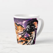 Wolf nacht Alleen Latte Mok (Rechterhoek)