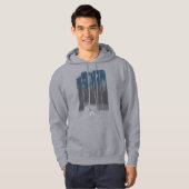 Wolf Nacht Bos Silhouet Hoodie (Voorkant volledig)