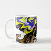 Wolf nacht sterrig koffiemok (Links)