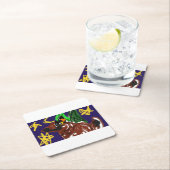 Wolf nacht vreugde plezier kartonnen onderzetters (Insitu)