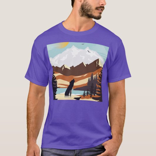 Wolf Nationaal Park T-shirt (Voorkant)