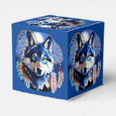 Wolf Native Animal Spirit Bedankdoosjes (Achterkant)