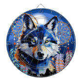 Wolf Native Animal Spirit Dartbord (Voorkant)
