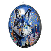 Wolf Native Animal Spirit Dartbord (Voorkant Rechts)