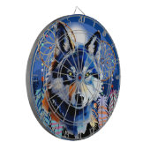 Wolf Native Animal Spirit Dartbord (Voorkant Links)