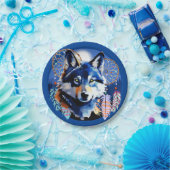 Wolf Native Animal Spirit Papieren Bordje (Feest)