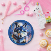 Wolf Native Animal Spirit Papieren Bordje (Feest)