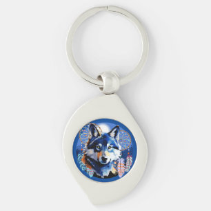 Wolf Native Animal Spirit Sleutelhanger