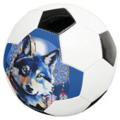 Wolf Native Animal Spirit Voetbal (Drie kwart)