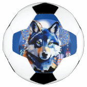 Wolf Native Animal Spirit Voetbal (Voorkant)