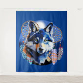 Wolf Native Animal Spirit Wandkleed (Voorkant)