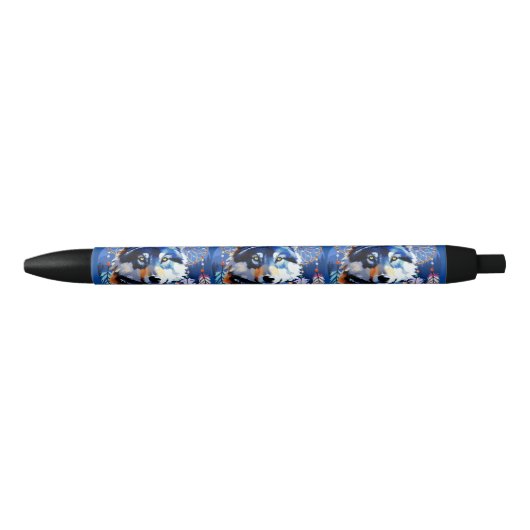 Wolf Native Animal Spirit Zwarte Inkt Pen (Voorkant)