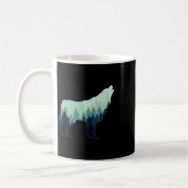 Wolf Nature Outdoor Forest Camping Hiking Gift  Koffiemok (Links)