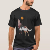 Wolf Natuur Forest Outdoor Hiking Camping Hunting T-shirt (Voorkant)
