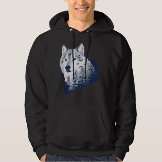 Wolf Natuur Forest Outdoor Wolves Hiking Wolf Love Hoodie