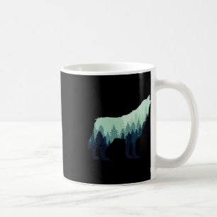Wolf Natuur Outdoor Bos Camping Wandelgeschenk Koffiemok