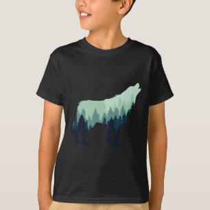 Wolf Natuur Outdoor Bos Kamperen Wandelcadeau T-shirt