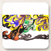 Wolf night stary  bier onderzetter (Voorkant)