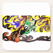 Wolf night stary  kartonnen onderzetters (Voorkant)