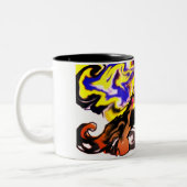 Wolf night stary  tweekleurige koffiemok (Links)