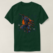 Wolf Ninja Samurai Sword Martial Arts  Japa T-shirt (Design voorkant)