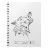 Wolf notebook notitieboek (Voorkant)