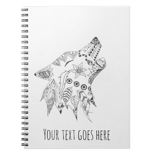 Wolf notebook notitieboek (Voorkant)