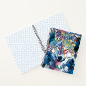 Wolf Notitieboek - Blue Wolf Writing Pad (Binnen)