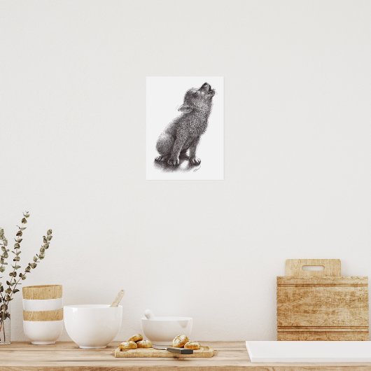 Wolf of Dog Poster (Keuken)