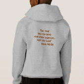 Wolf of Peace Rustieke Waterverf Hoodie (Achterkant)